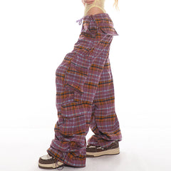 aesthetic plaid cargo pants boogzel clothing