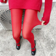 red aesthetic tights boogzel clothing
