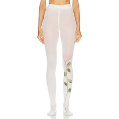 aesthetic rose print tights boogzel clothing