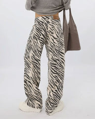 aesthetic zebra print pants boogzel clothing