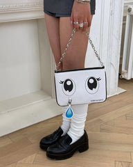 anime crying eyes shoulder clutch boogzel clothing
