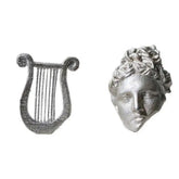 apollo lyre asymmetrical earrings boogzel clothing