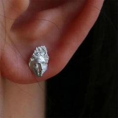 apollo lyre asymmetrical earrings boogzel clothing