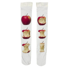 apple print knee high socks boogzel clothing