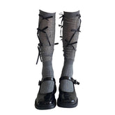 balletcore bow high socks boogzel clothing
