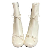 balletcore square toe ankle boots boogzel clothing