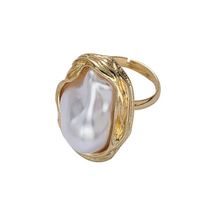 baroque aesthetic pearl ring boogzel clothing