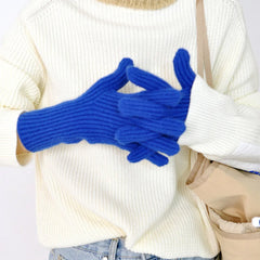 basic ribbed knit gloves boogzel clothing