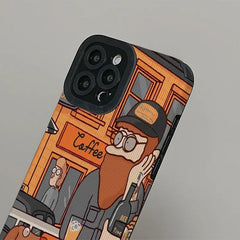 bearded man iphone case boogzel clothing