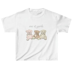 bears print crop top boogzel clothing