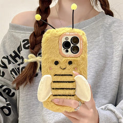 bee fluffy iphone case boogzel clothing