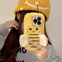 bee fluffy iphone case boogzel clothing