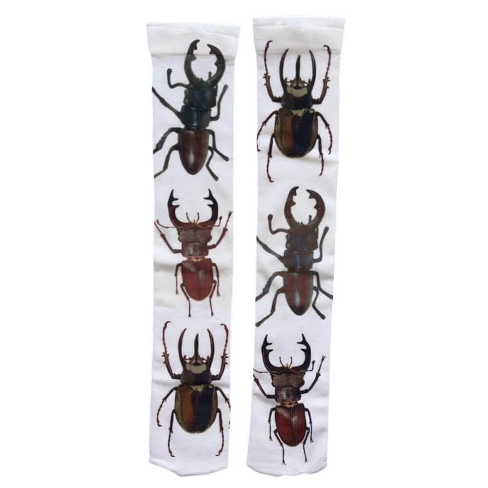 beetle print knee high socks boogzel clothing