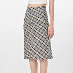 preppy plaid midi skirt boogzel clothing