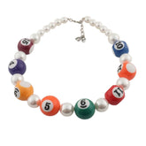 billiard balls necklace boogzel clothing