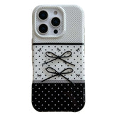 black and white coquette iphone case boogzel clothing