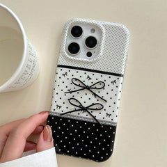 black and white coquette iphone case boogzel clothing