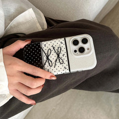 black and white coquette iphone case boogzel clothing