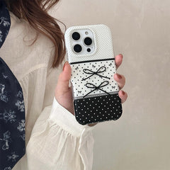 black and white coquette iphone case boogzel clothing