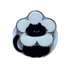black cat flower phone holder boogzel clothing