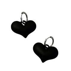 black heart pendant earrings boogzel clothing
