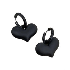 black heart pendant earrings boogzel clothing