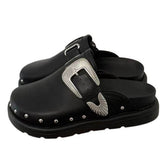 black rivet slip on shoes boogzel clothing
