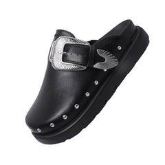 black rivets slip on shoes boogzel clothing