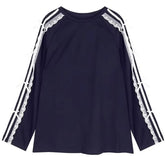 blokette side stripe lace long sleeve boogzel clothing