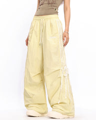 blokette side stripe wide leg trousers boogzel clothing