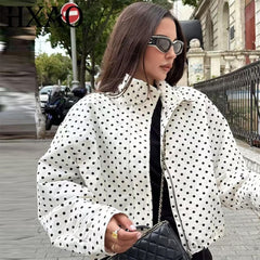 blokette style polka dot jacket boogzel clothing