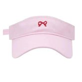 bow embroidery tennis visor boogzel clothing