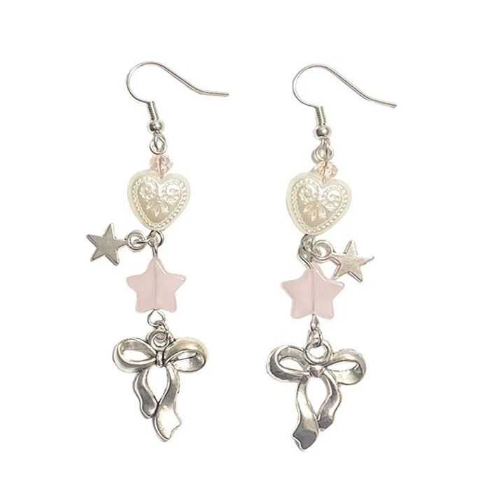 bowknot drop earrings boogzel clothing