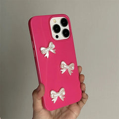 bows pink iphone case boogzel clothing