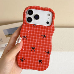 bows gingham iphone case boogzel clothing