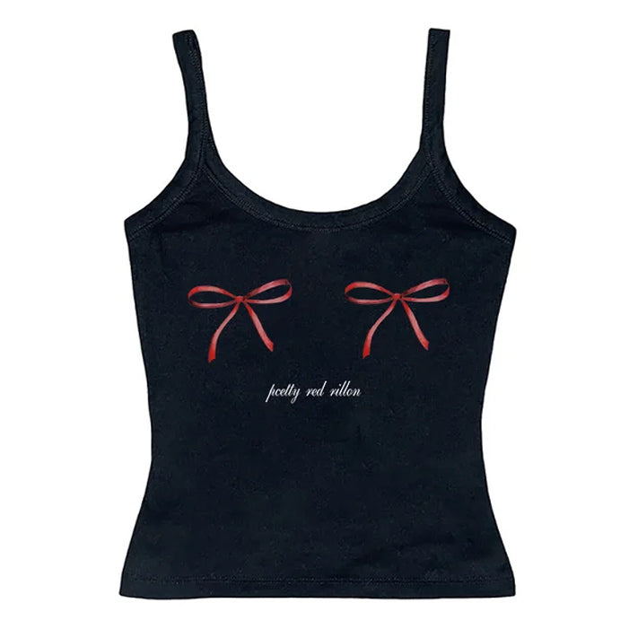 bows skinny tank top boogzel clothing