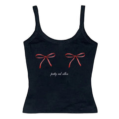bows skinny tank top boogzel clothing