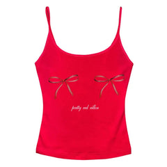 bows skinny tank top boogzel clothing