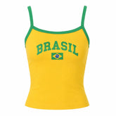 brazil yellow tank top boogzel clothing