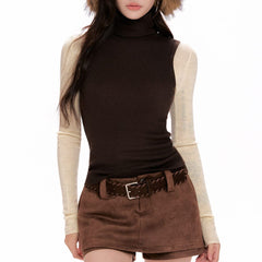 brown knit vest boogzel clothing