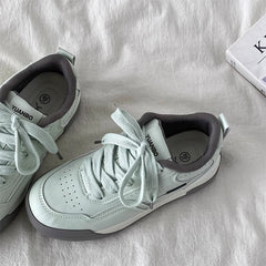 brown and mint green aesthetic sneakers boogzel clothing