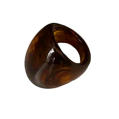 brown chunky ring boogzel clothing