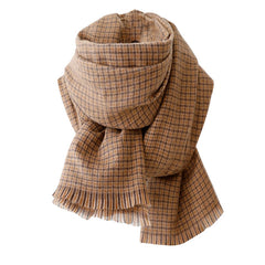 brown plaid scarf boogzel clothing