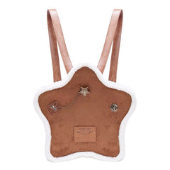 brown sheepskin star backpack boogzel clothing