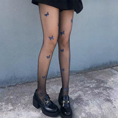 butterfly aesthetic tights boogzel clothing