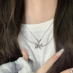 Butterfly Aesthetic Necklace boogzel clothing