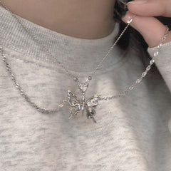 Butterfly Aesthetic Necklace boogzel clothing