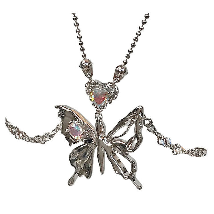 Butterfly Aesthetic Necklace boogzel clothing