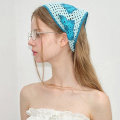 butterfly crochet triangle bandana boogzel clothing