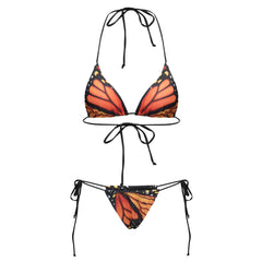 butterfly print bikini set boogzel clothing